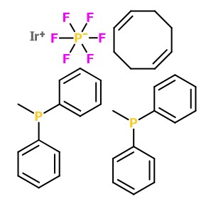 (image for) MCA00389 (1,5-Cyclooctadiene)bis(methyldiphenylphosphine)iridium(I) hexafluorophosphate